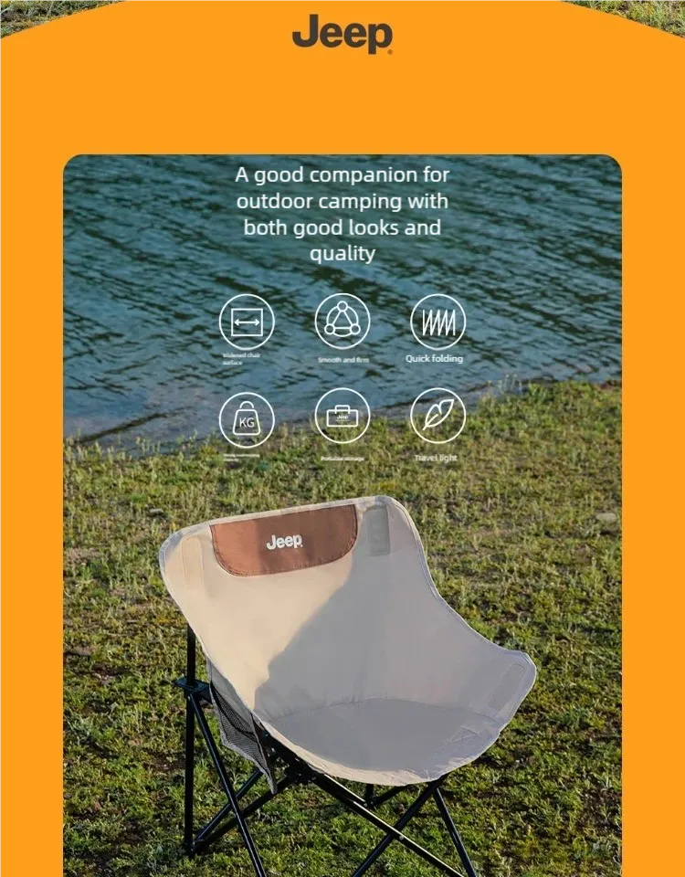 JEEP Outdoor foldable chair camping Portable fishing chair light