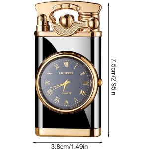 Rocker arm watch lighter  windproof inflatable with dial a high-grade and personalized lighter for men