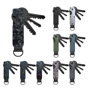 SWIFTTIDE ถือ2-6ปุ่ม ที่จัดระเบียบกุญแจ โลหะสำหรับตกแต่ง มินิมอล พวงกุญแจแบบห้อย นวัตกรรมใหม่ล่าสุด กับไขควง กุญแจกระเป๋าถุง สำหรับกุญแจน้อยกว่า6.2ซม.