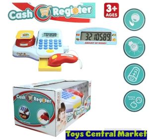 Cash register mainan kasir anak-anak edu toys kalkulator baterai