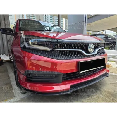 PROTON SAGA VVT MC3 2026 R3 STYLE FULLSET SKIRTING (FRONT SKIRT SIDE SKIRT REAR SKIRT)-MATERIAL PU GETAH BODYKIT