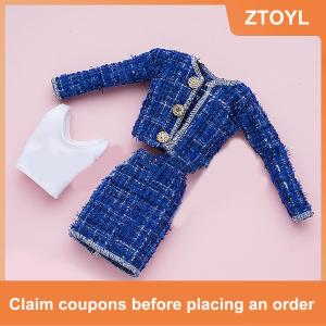 【ZTOYL】 1 bộ 30cm thời trang búp bê Quần áo thời trang ba mảnh phù hợp với 1:6 đa khớp búp bê ăn mặc phụ kiện