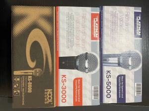 With Free Foam 100% Actual Pic Platinum Heavy Duty Wired 10 Meter Microphone KS-5000 KS-3000 KS-8000