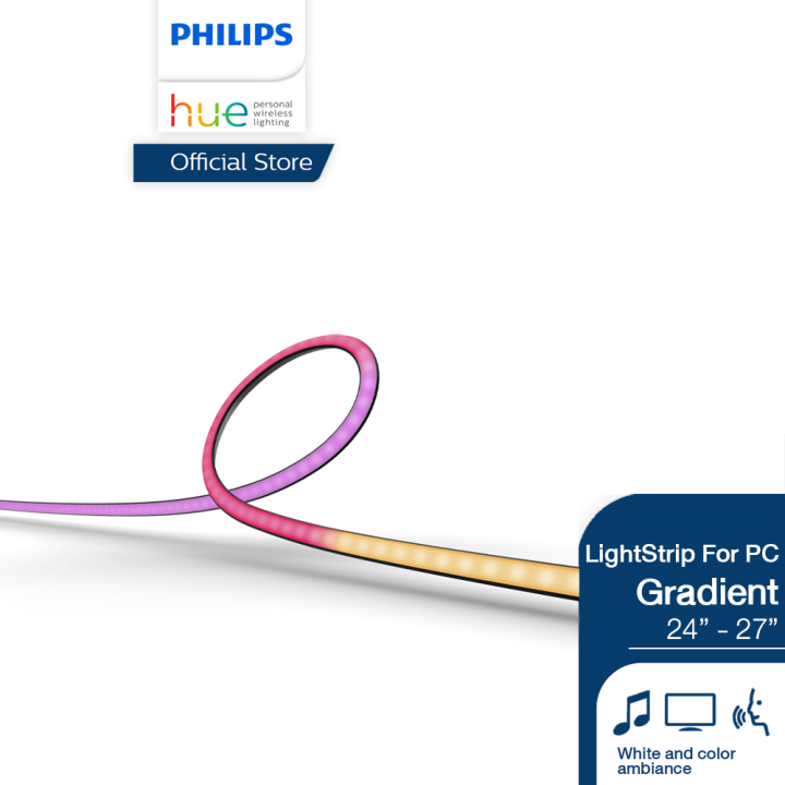 Philips Hue Play Gradient Lightstrip ไฟเส้น LED Gradient 24-27 นิ้ว ...