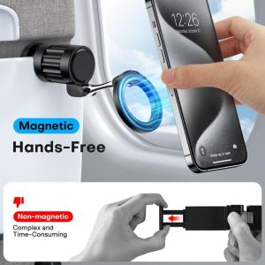 PLLEWY Foldable Travel Phone Holder 360° Rotating Handsfree ic Airplane Phone Stand Portable for Magsafe Stand