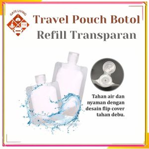 Botol Refill Plastik Tutup Fliptop Travel Size 100ml