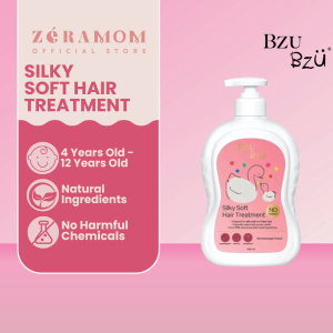 ZÉRA Mom – Bzu Bzu Silky Soft Hair Treatment 600ml | Nourishing & Tangle-Free Care | Perapi Rambut Bayi Lembut & Wangi