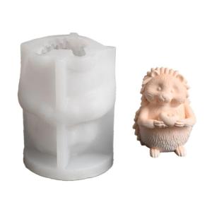 Easy Release Hedgehog Silicone Mold 3D Hedgehog Mold For Unique Home Decoration And Festive Celebrations