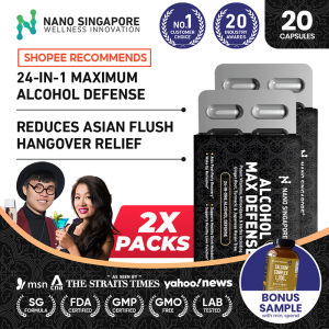 (EXP: NOV 2026) 2-Pack Alcohol Max Defense Anti Hangover Pill - Drinking Aid & Headache Relief Hangover Cure Support Pills (20 Caps)