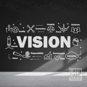 Sticker Cutting Dekorasi Vision Kaca Kantor Sticker Dinding Ruangan Kerja Hiasan Dinding