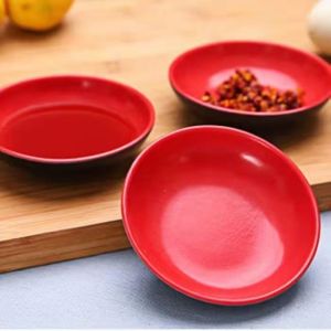 5/10Pcs Japanese Melamine Saucer Plate Seasoning Bowl Serving Plate Food Kitchen Dipping Sauce Plate