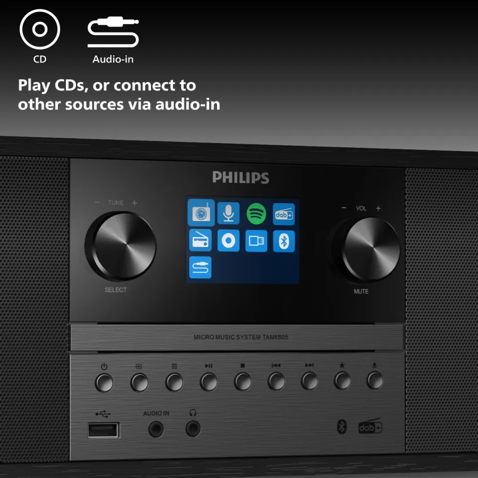 Philips Music Micro System TAM6805/10 Internet radio Spotify