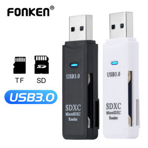 Fonken Usb Card Reader 3.0 Tf Sd Card Reader 2 In1 Cardreader Adapter Pc Laptop Smart Memory Card Reader Microsdxc Rider Adaptor
