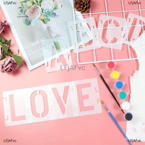 [COD] LFjAFvc 42 PCS Letter Stencils 3 Inch Interlocking Craft Stencils Kit Reusable Plastic Alphabet Templates