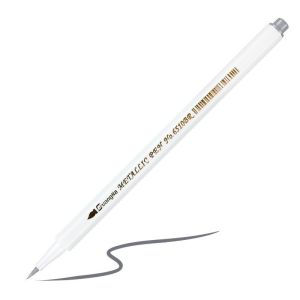 Gratis Ongkir - Pena Kuas Metalik Kaligrafi / Dekor Brush Lettering Pen