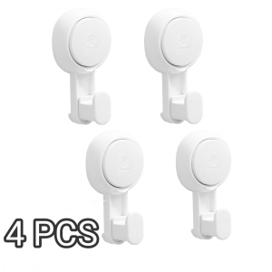 TAILI 4pcs suction cup hooks hole-free strong load-bearing storage non-marking vacuum behind the door hanging bathroom bathroom towel sticky hooks wall mounted toilet non-marking hooks kitchen shelves