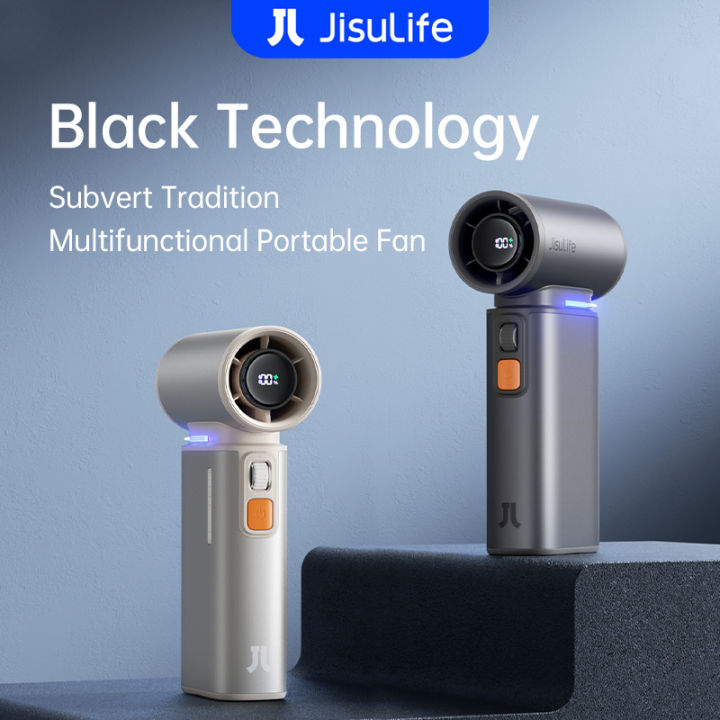 JisuLife%20Portable%20Fan%20Ultra%201%209000mAh%20Rechargeable%20With%20Air%20Duster%20Function%20Mini%20Fan%20With%201-100%20Speeds%20LED%20Display%20Outdoor%20Camping%20-%20Image%202