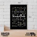 Hiasan Dinding Dapur Kitchen Ruang Makan Dekorasi Rumah Minimalis. 