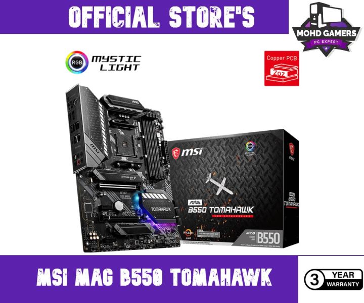 MSI MAG B550 TOMAHAWK ATX AM4 Motherboard Lazada