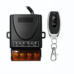 433Mhz AC 220V 30A Wireless Remote Control Switch 1CH RF High Power Relay Receiver Module with ON OFF Transmitter for Home Light/Lamp/Lock Remote-Switch