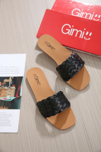 [FA] korean fashion  one-line leather women style ladies sandals for women.