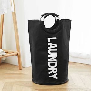 ✅【Local delivery】✅ Can Fit 15kg With Handle Portable waterproof Dirty cloth Washing Laundry Basket Bag Hamper Sorter