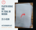 Plastik Beras ukuran 5kg Tebal 08 ukuran 25x45cm Per Kg. 