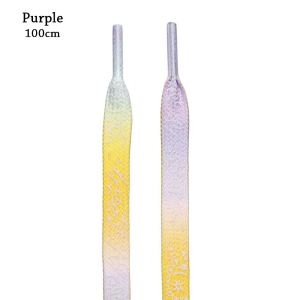 NAMSHEVA Nylon Sport  Accessories Night Running Webbing Athletic Strap Luminous Shoelaces Cashew Flower Laces Glow Shoe Strings