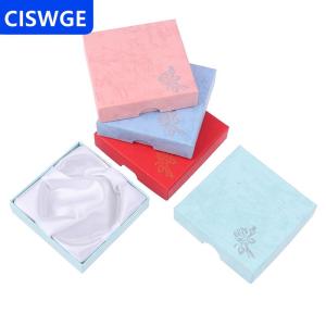 [COD] CISWGE AUTOPARTS Vuông đồ trang sức bao bì trường hợp Flower in Vòng đeo tay Hiển thị Hộp Vòng cổ các tông Hộp quà tặng đồ trang sức tổ chức trường hợp