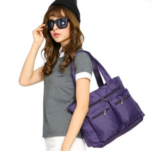 XINRAN zJ Multi-pocket large capacity single shoulder waterproof traveling bag shopping satchel casual cool lightweight womens bag 6026-G