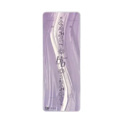 Thảm Tập Yoga Định Tuyến Hebeyoga Pu Cao Su Xơ Dừa 5mm Màu Loang Cao Cấp Kèm Túi