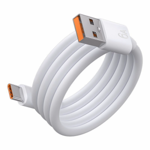 100/150/200cm Long USB A to USB C Power Cable White Fast Charging and Data Transfer for Mobile Phones Laptops Tablets