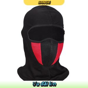 SHNGki Balaclava chống gió Khăn quấn cổ che kín đầu Bảo vệ khi đi bộ đường dài câu cá trượt tuyết Mặt nạ che mặt