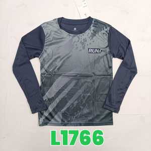 [7-12 Tahun] Baju Jersi Corak Sport Budak Yang Lengan Panjang