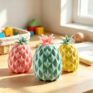 GOOD STUFF Soft Simulation Pineapple Squishy Toy Realistic Pineapple Simulation Fruit Simulation Pineapple Squeeze Toy Fidget Toy Water Beads Reduce Pressure Ball Reduce Pressure