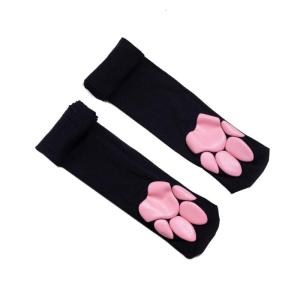 Màu hồng chân mèo cao tới đùi thả cosplay 3D PAW Pad vớ Kitten Paw pad trên đầu gối vớ cho nữ phụ nữ Quà Tặng