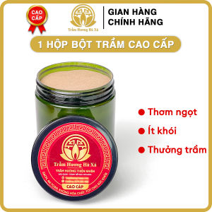 Bột trầm hương xông nhà tẩy uế sạch tự nhiên hương thơm dịu nhẹ Trầm Hương Hà Xá an toàn cho sức khỏe đồ thờ cúng phong thủy thu hút tài lộc cho gia chủ
