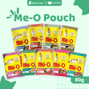 Me-O Pouch Cat Food 80 g - Meo Makanan Basah Kucing