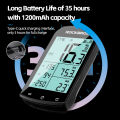 ROCKBROS M1 điện máy tính Xe Đạp Cadance Heart Rate hiển thị Đồng hồ tốc độ chuyên nghiệp ngoài trời cưỡi cảm biến Đồng hồ tốc độ cho MTB xe đạp đường trường phụ kiện ANT + GPS candence cho strava. 