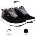 Sepatu Sneakers Pria H 3784 Brand Hertz Sepatu Kets Cowok Kekinian Harga Murah Berkualitas - Hitam Abu. 