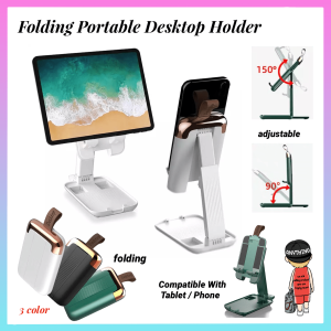 Portable Phone Stand Angle Height Adjustable Mini Folding Desktop Phone Holder Compatible with All Mobile PhonesiPadTablet