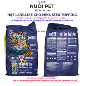 Hạt cho mèo Langlike siêu topping đạm 40% không ngũ cốc chiết 1kg - bao 5kg Hạt langlike cho mèo - Nuôi Pet Shop