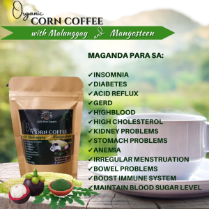 Organic Corn Coffee with Malunggay and Mangosteen