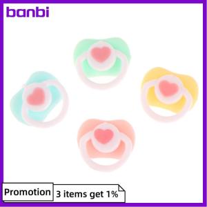 banbi 5Pcs Lovely Mini Doll Pacifier Play House Supplies Dummy Nipples For OB11 BJD Doll Baby Dolls Kids Toy Baby Pacifier Accessories
