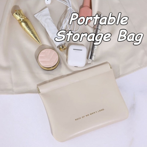 Mini Coin Purse Storage Bag Portable Lipstick Cosmetic Pouch Earphones Storage Charging Cable PU Bag