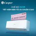 [Công lắp 0Đ HCM/HN] Máy lạnh/ Điều hòa Casper Inverter PrimeAir 1 chiều 1HP/ 1.5HP - Thiết kế khí mềm, chùm tính năng tiện nghi -QC-09IU36A/ QC-12IU36A/ QC-12IS36 - Bảo hành 3 năm. 
