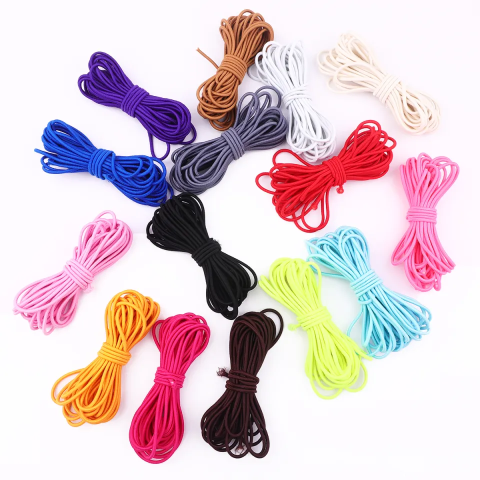 1mm Thin Elastic Rope Bungee Band Bungee Cord Shock Stretch String Thread  Line for Clothes Jewelry DIY Craft Accessories 5meters