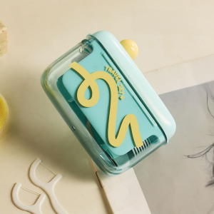 Portable Automatic Pop-Up Dental Floss Box Pop-Up Floss Dispenser Flosser Holder Tool Dental Floss Storage Box