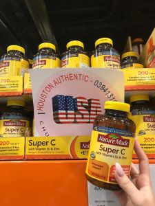 [ ĐỦ BILL STORE + AIR] Nature Made Super C with Vitamin D3 & ZinC tăng cường hệ thống miễn dịch _ Live mua hàng tại Mỹ