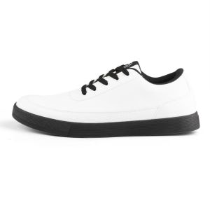 NAZ WINSTON - Sepatu Sneakers Pria Kasual Santai Hitam Polos Sol Dijahit Sepatu Kets Pria 100% LOKAL